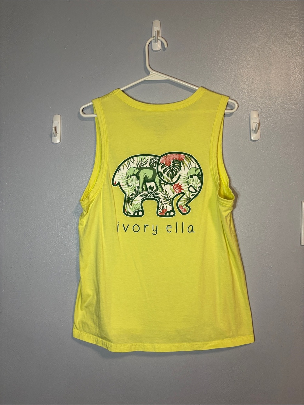 IVORY ELLA yellow cotton tank top